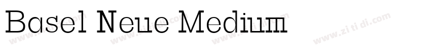 Basel Neue Medium字体转换